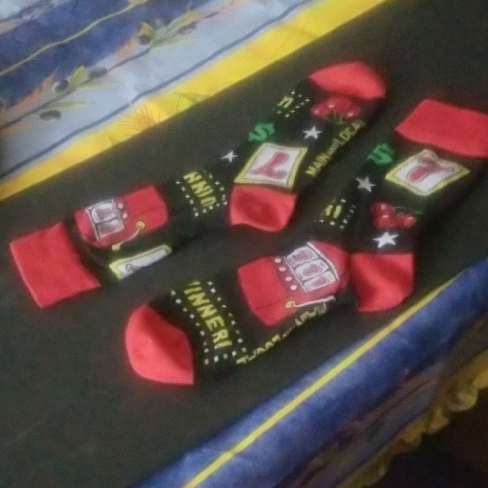 Vibrant Red Socks Mens
